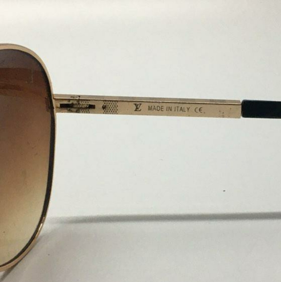 Louis Vuitton Attitude Pilote Gold Sunglasses - Picture 3 of 4